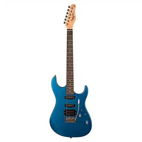 Guitarra Azul Super Strato – Golden